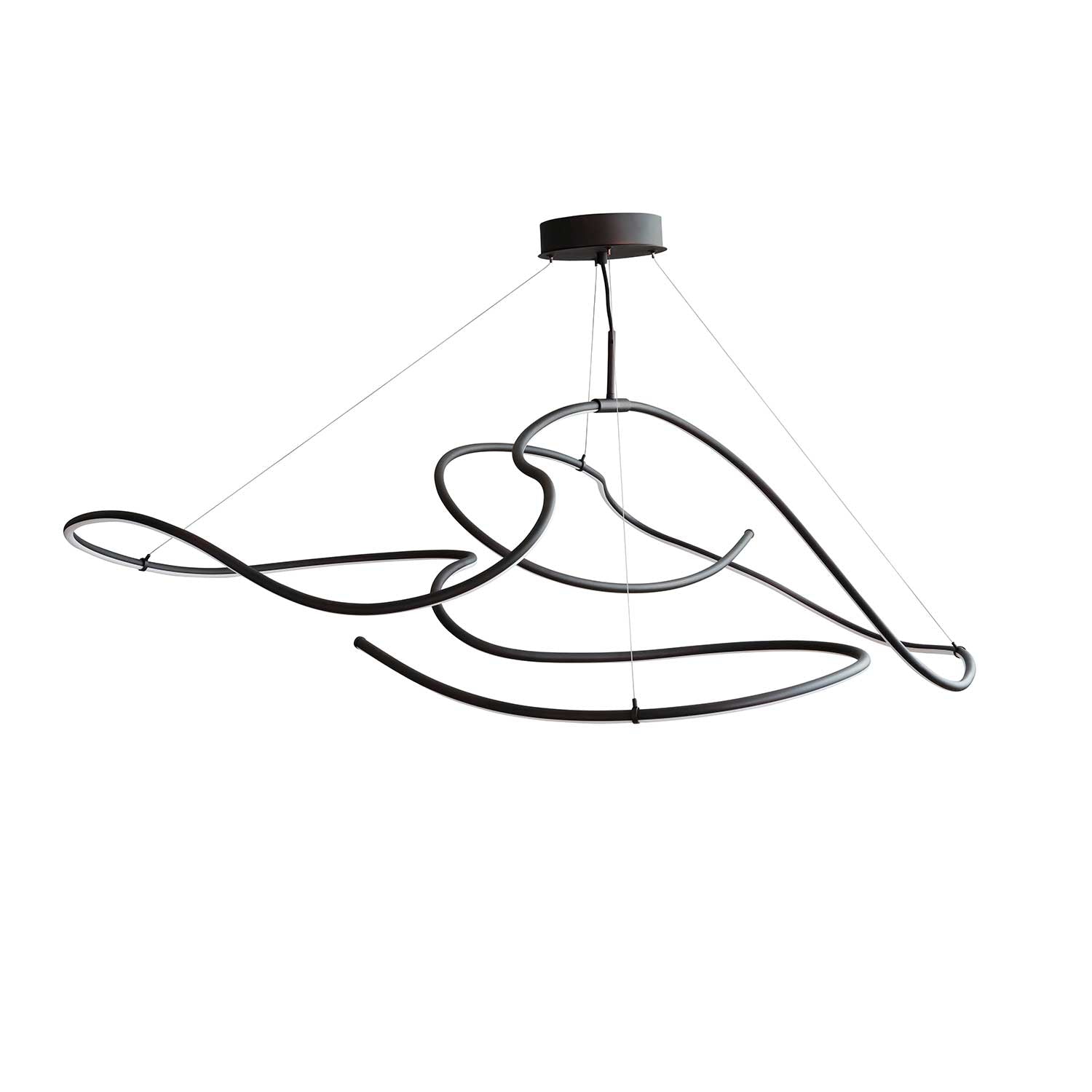 Ghost Chandelier - Suspension design tube led pour salle à manger