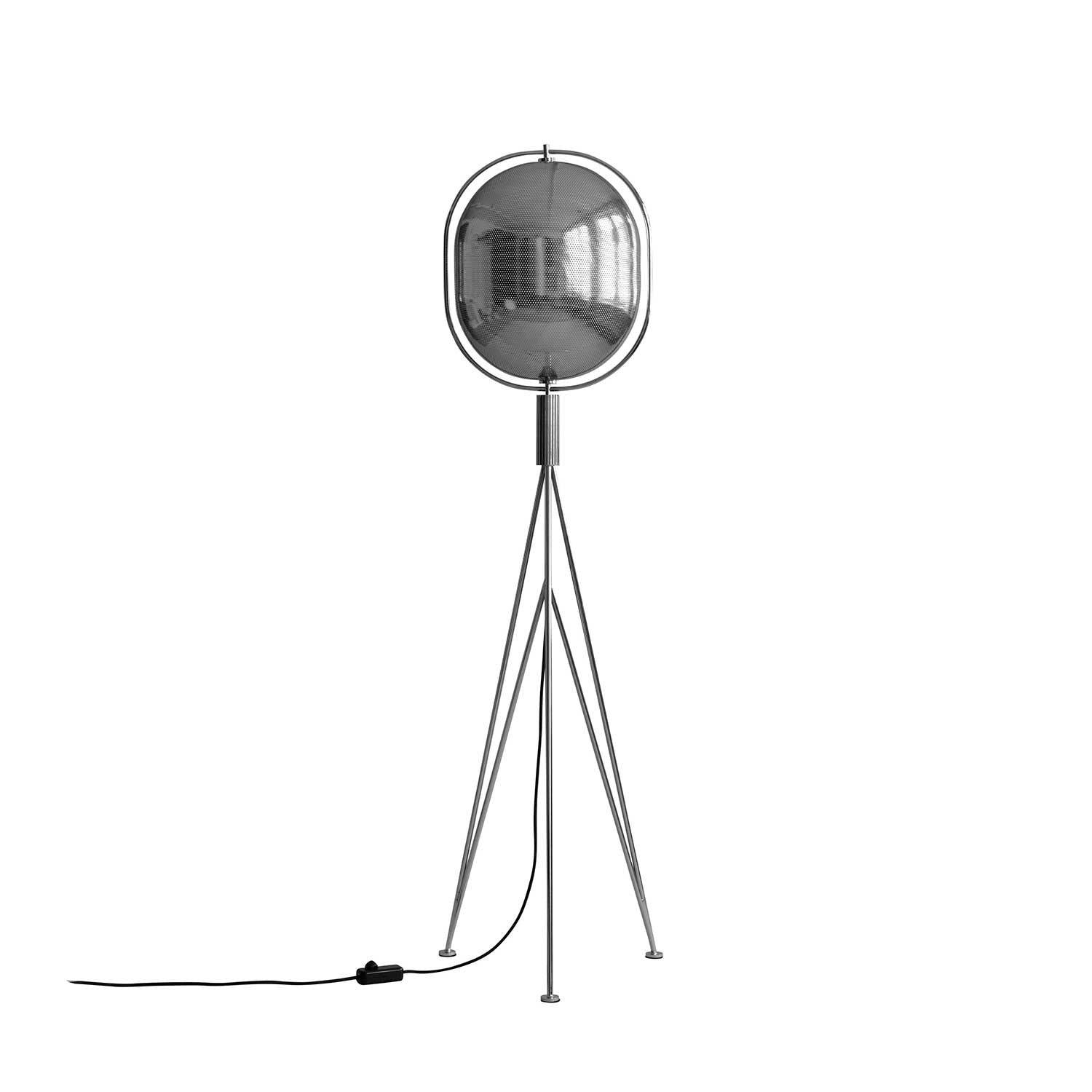 Pearl Floor - Lampada da terra in metallo dorato e vetro per soggiorno art déco