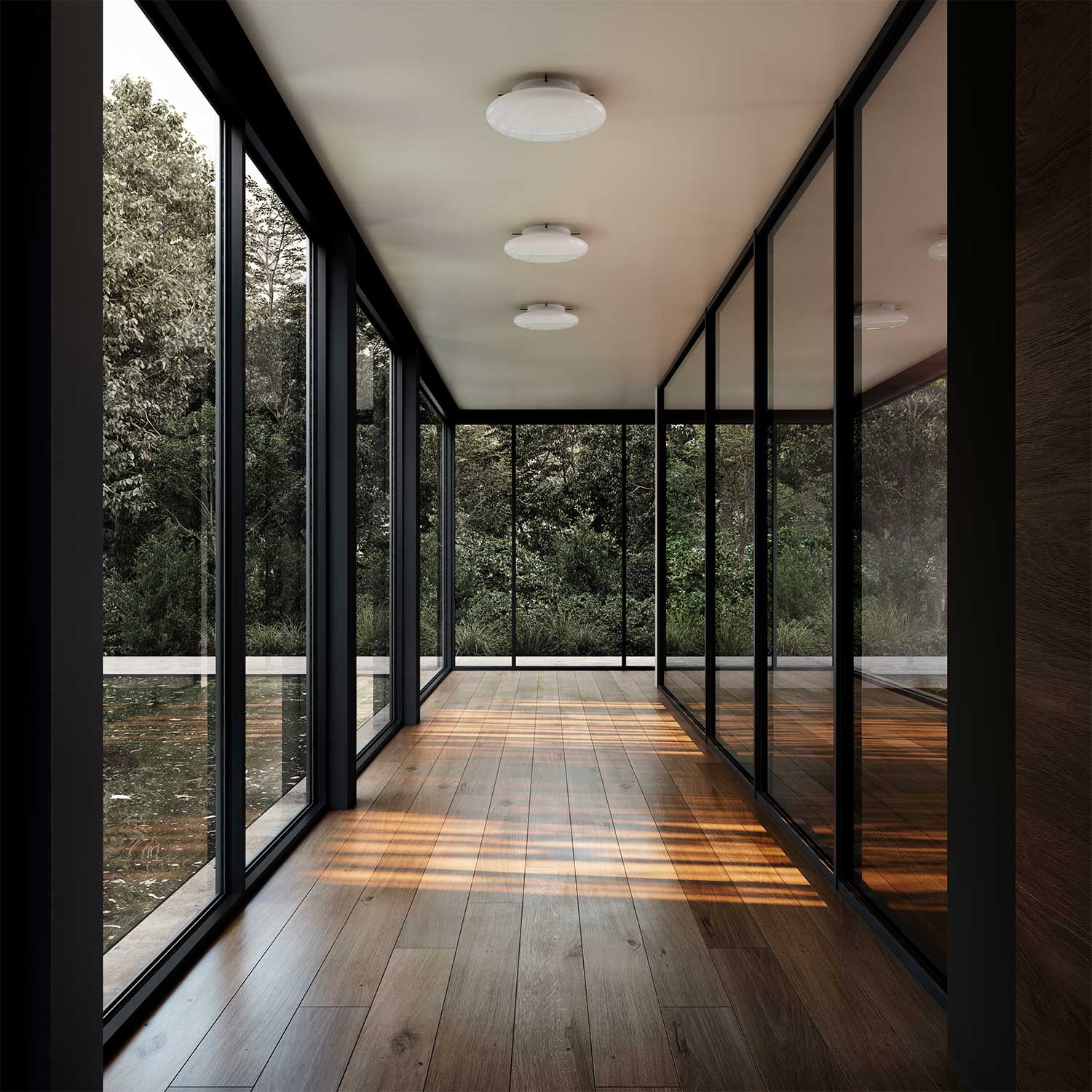 Hikari - Applique murale en verre design pour salle de bain contemporaine