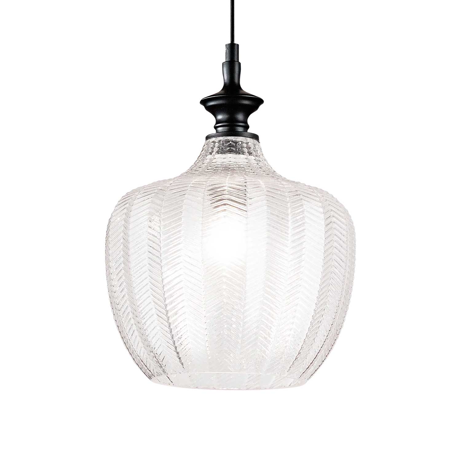 Lord - Vintage glass chandelier for antique kitchen