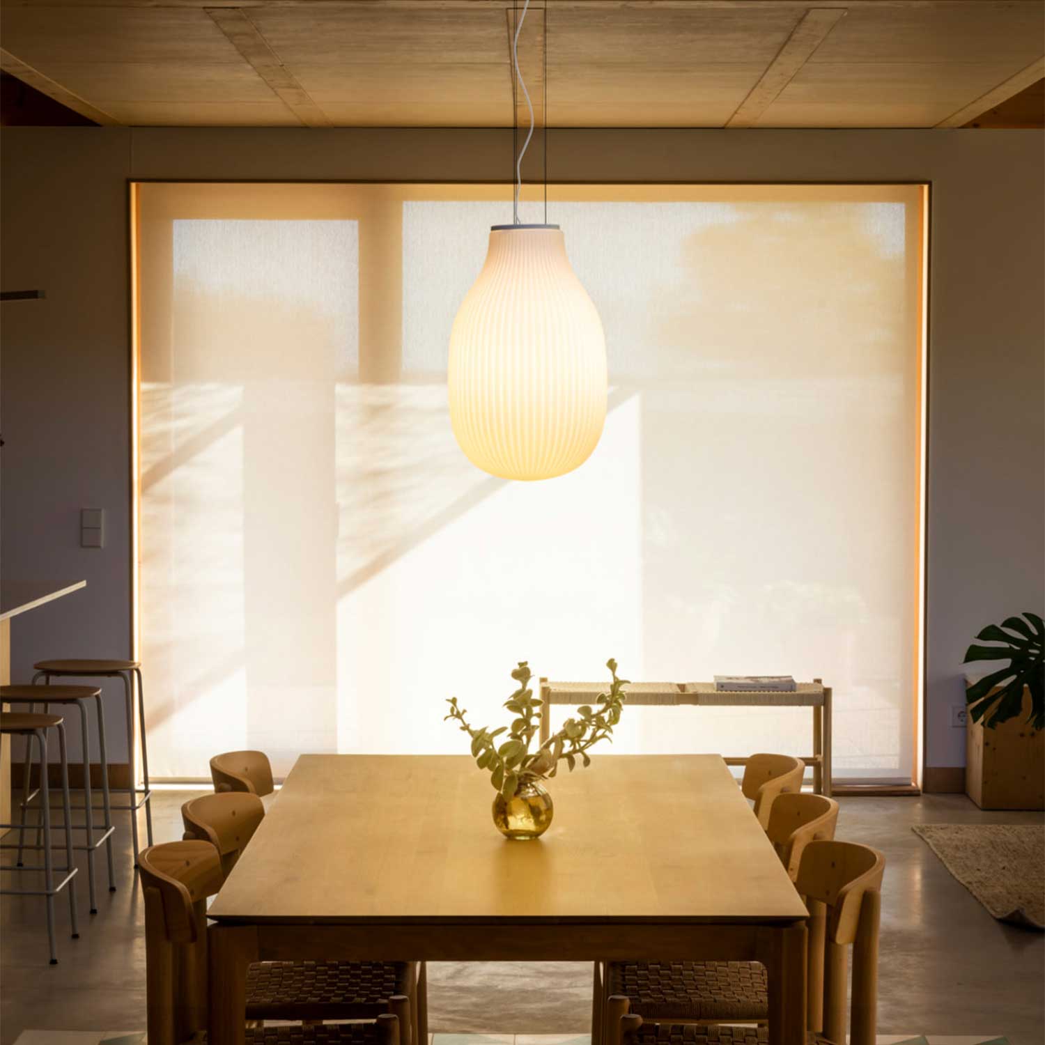 Isabelle - Lustre en verre pour salle à manger élégante