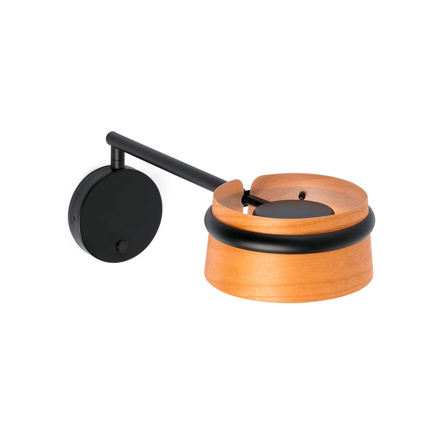 Loop - Applique murale led articulée en bois moderne