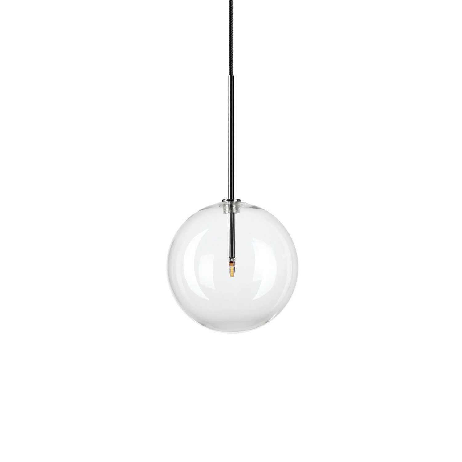 Equinoxe - Suspension boule en verre transparent design