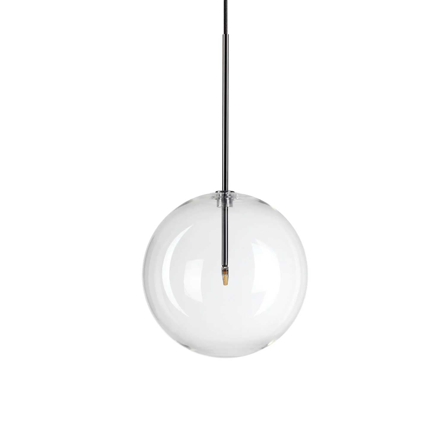 Equinoxe - Suspension boule en verre transparent design