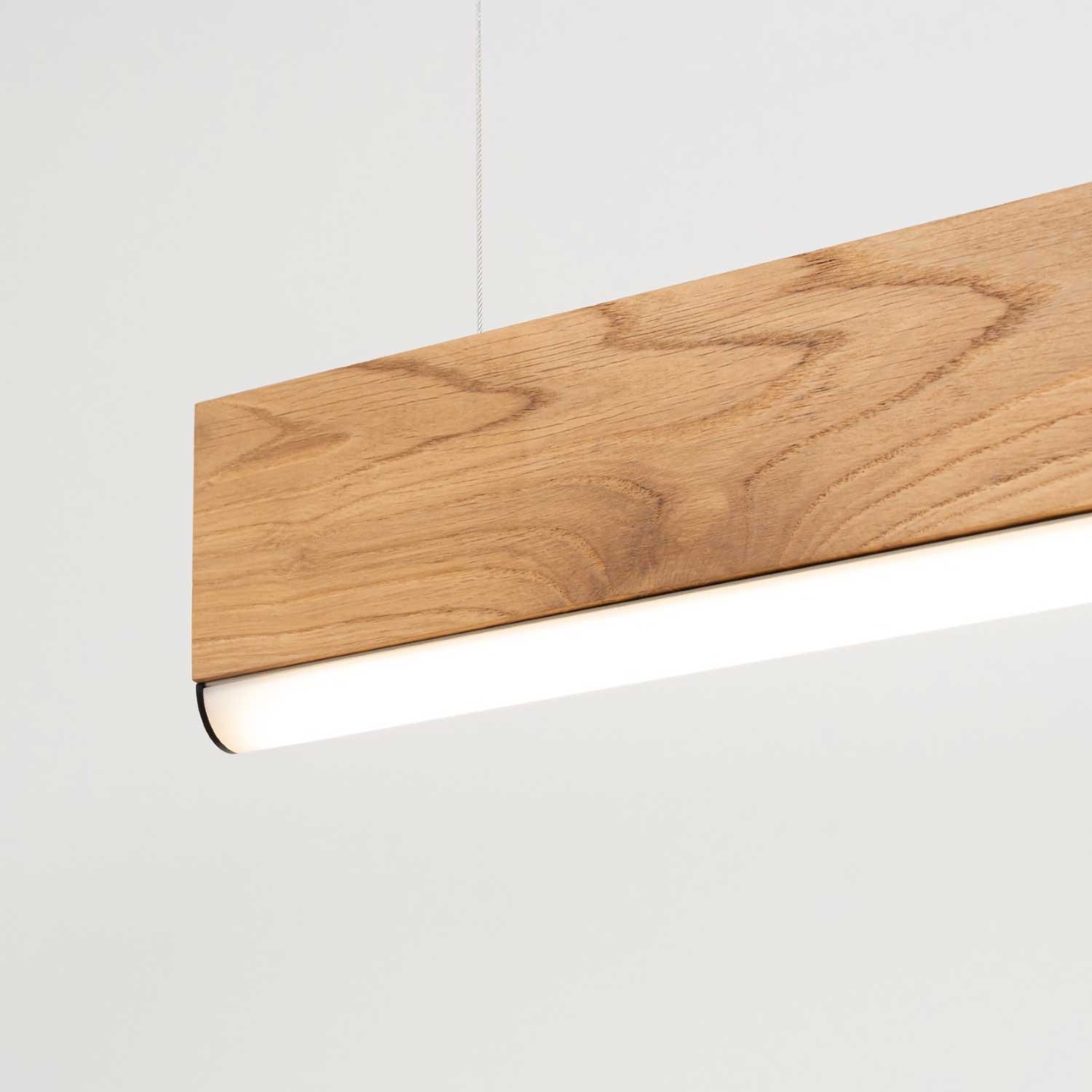 Ancha - Suspension led en bois pour salle à manger