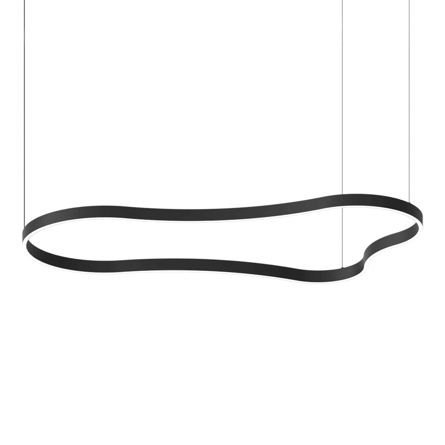 Waves - Large designer and modern wave LED chandelier