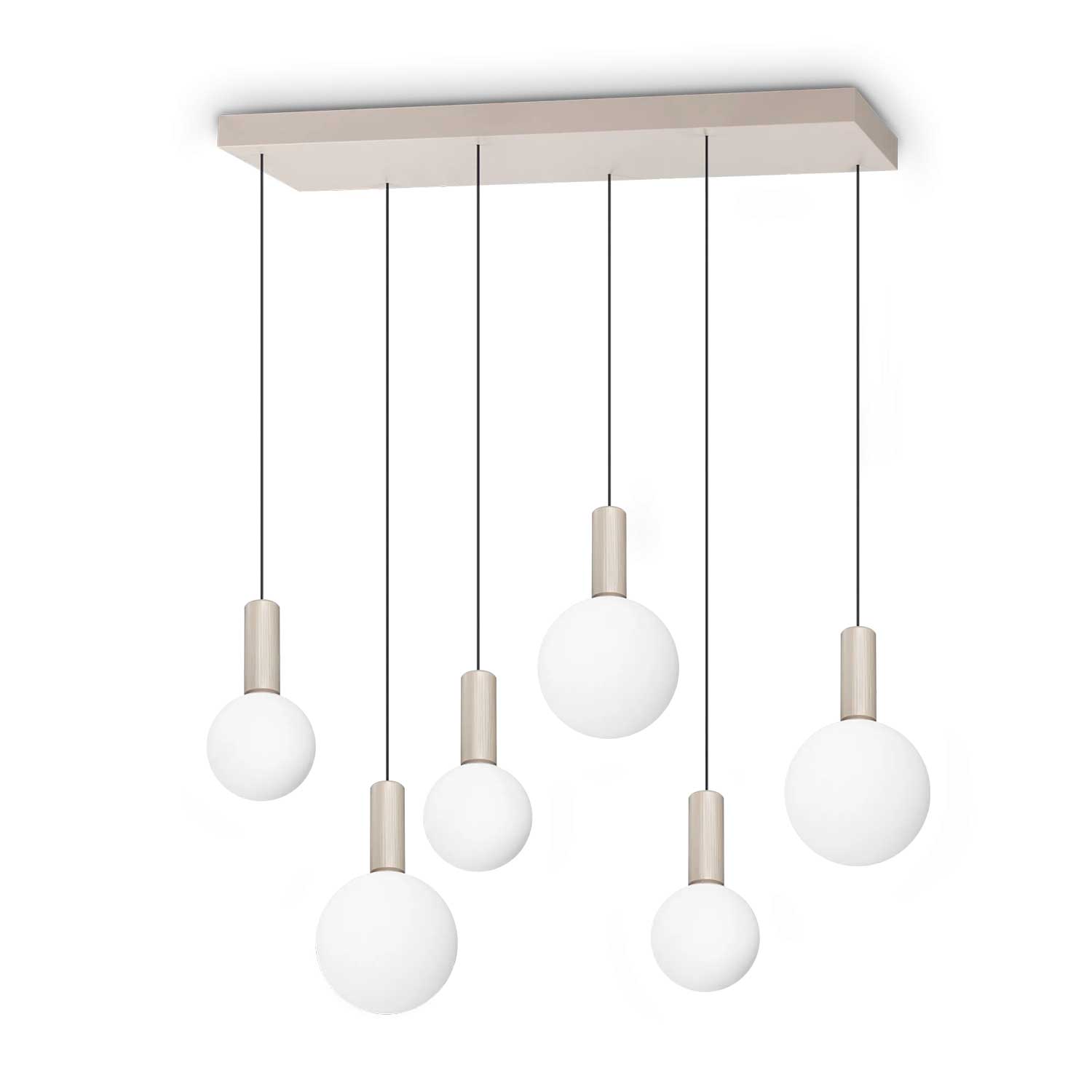 Odeon - Multiple glass globe pendant light design for living room