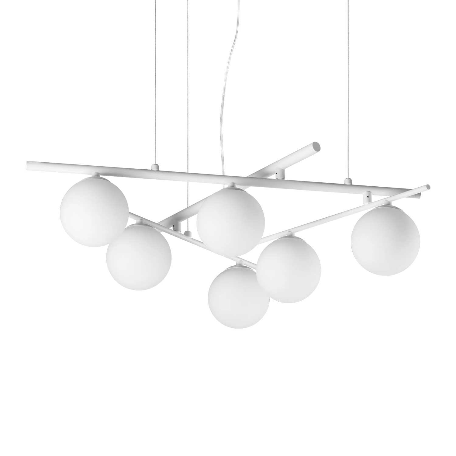Atlas - Moderne Hängeleuchte mit Glaskugeln für das Wohnzimmer
