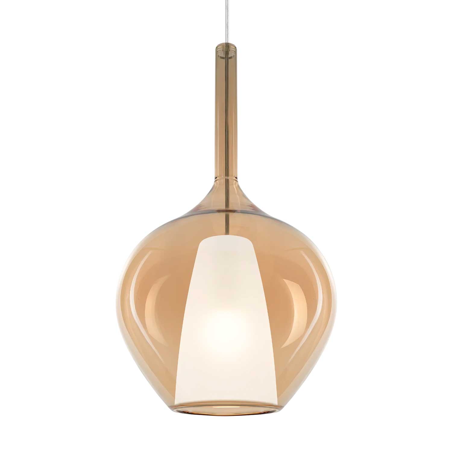 Kalique 1 - Suspension moderne en verre colorée design
