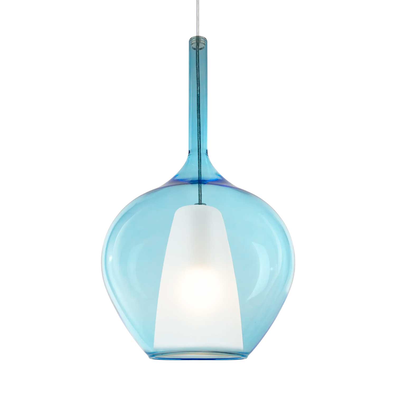 Kalique 1 - Suspension moderne en verre colorée design