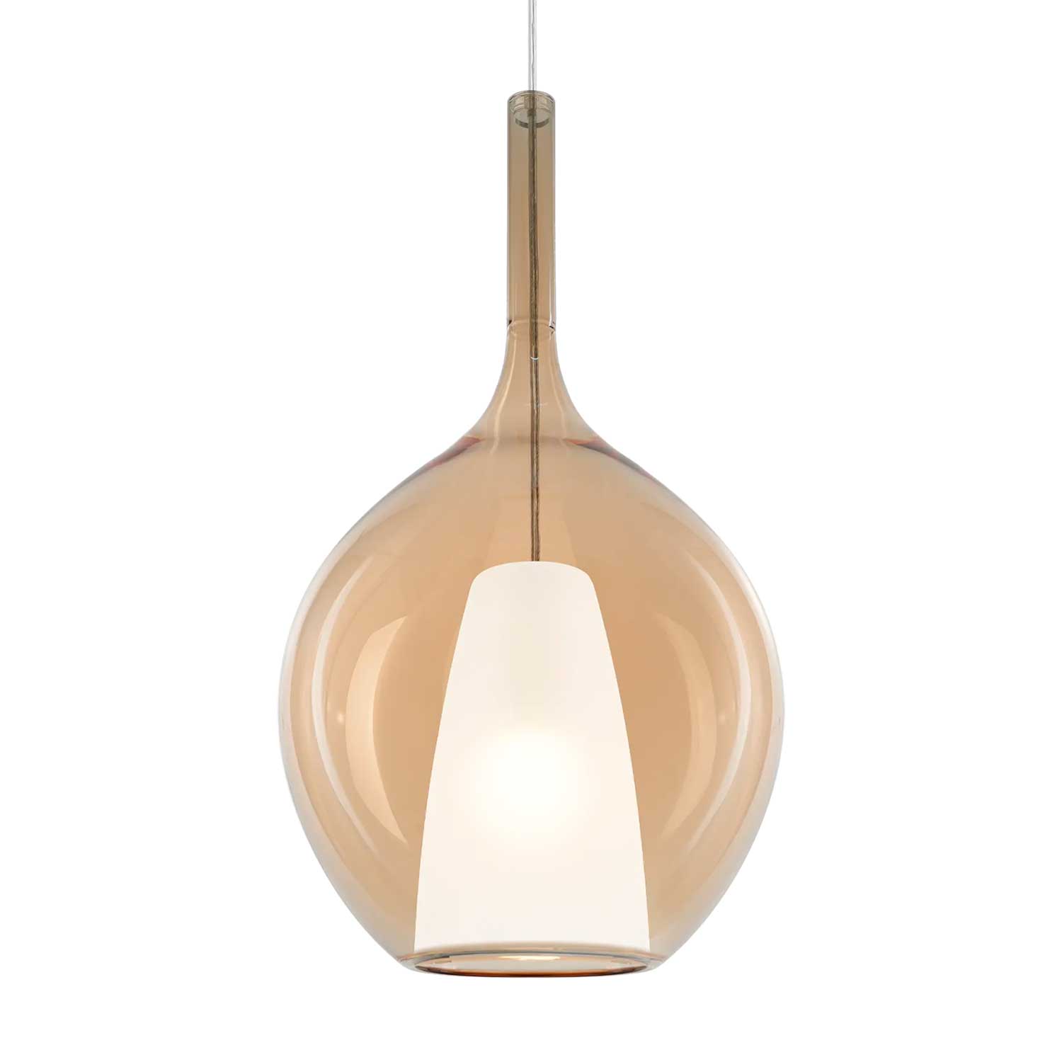 Kalique 2 - Lustre moderne en verre colorée design