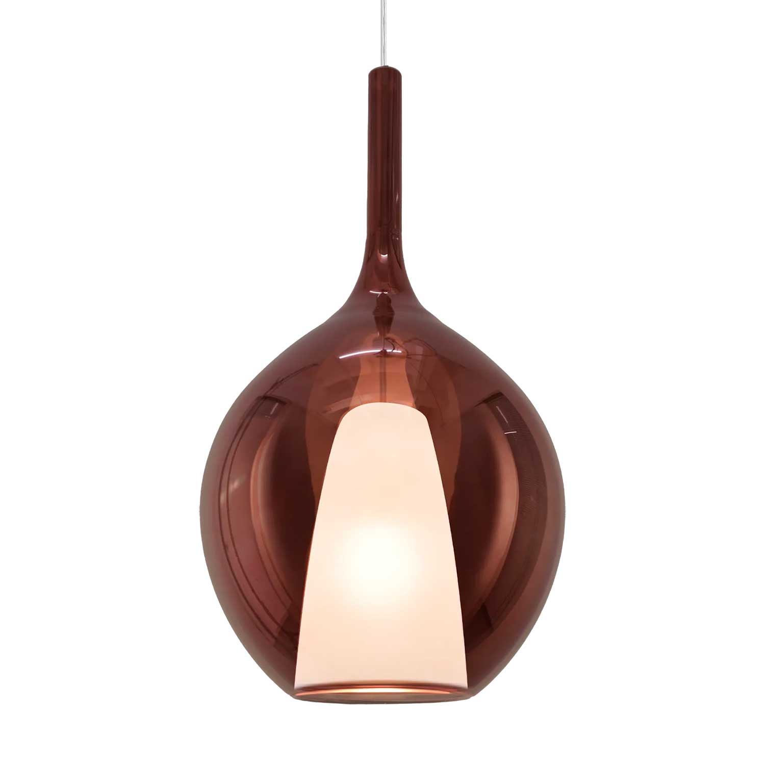 Kalique 2 - Lustre moderne en verre colorée design