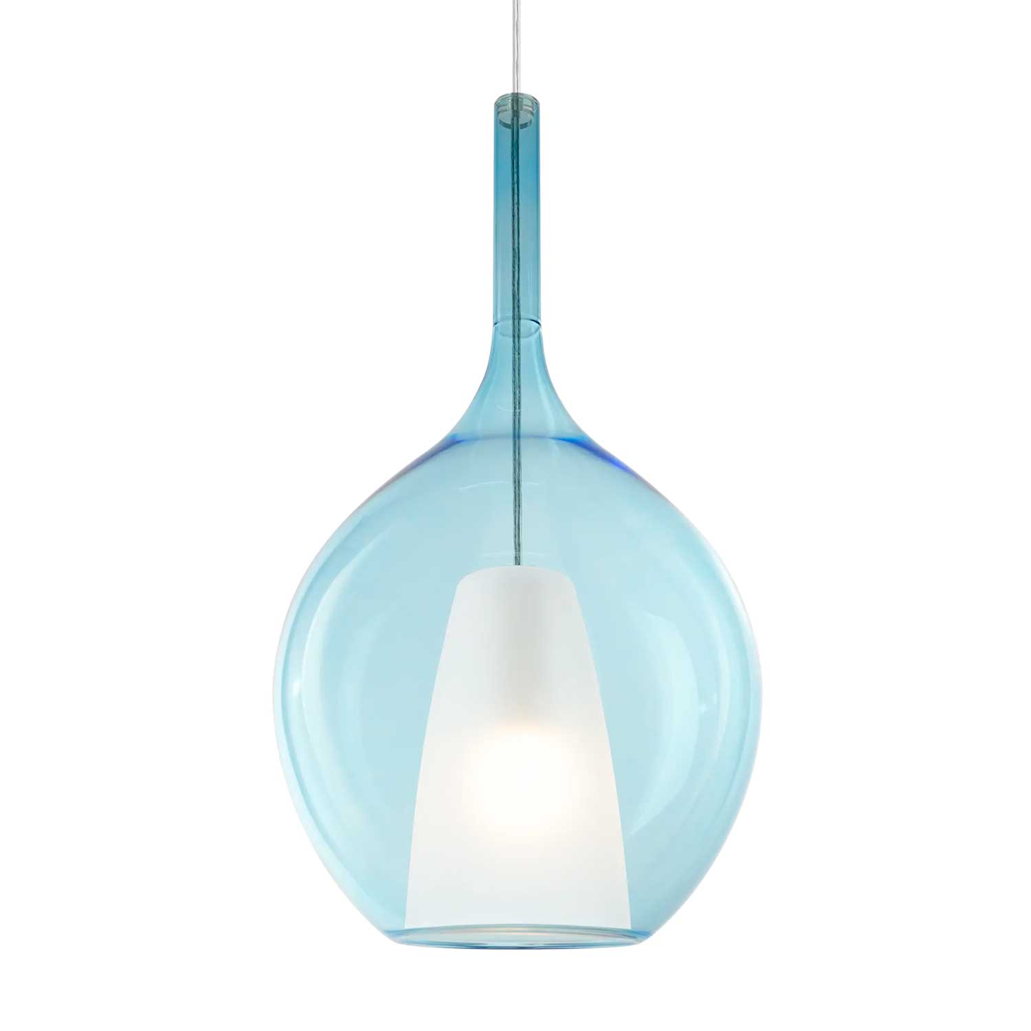 Kalique 2 - Lustre moderne en verre colorée design