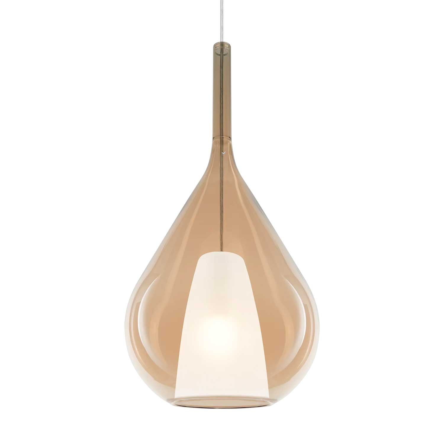 Kalique 3 - Luminaire suspendu moderne en verre design