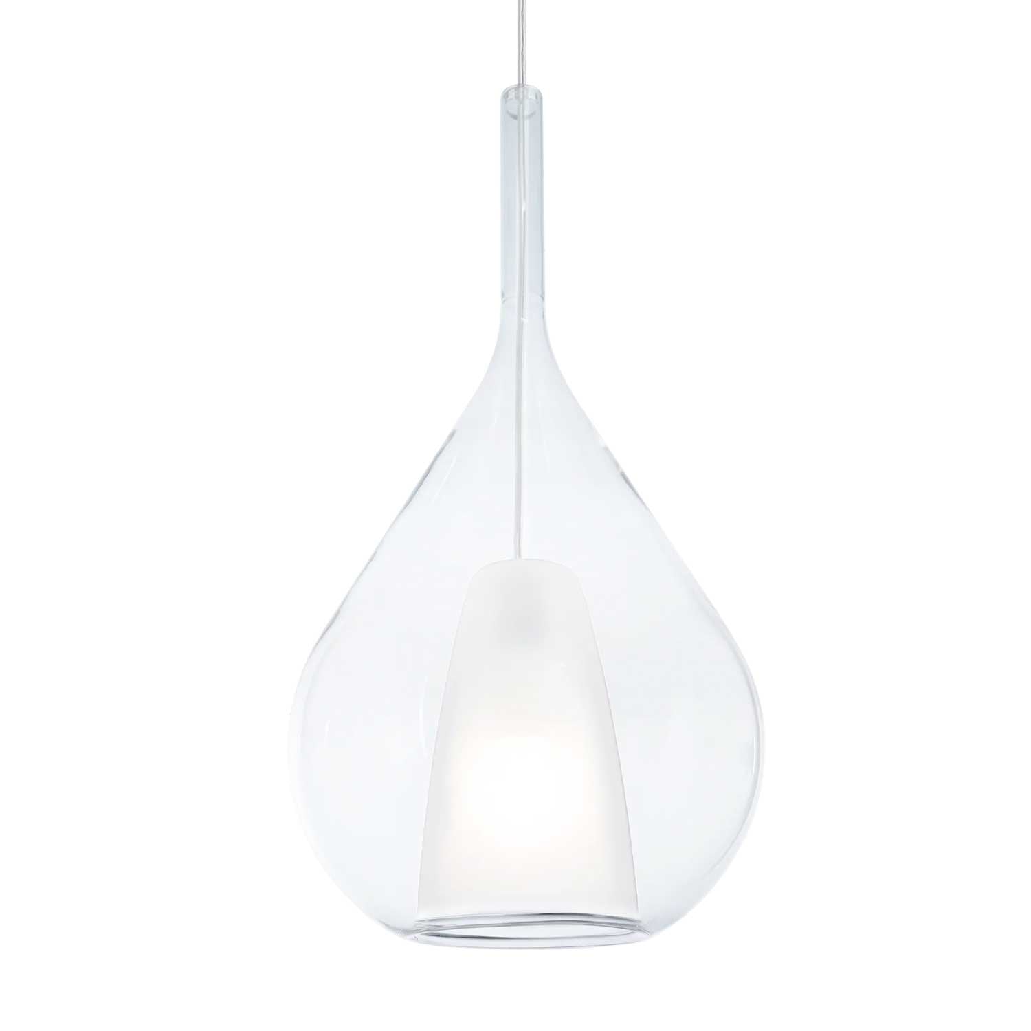 Kalique 3 - Luminaire suspendu moderne en verre design