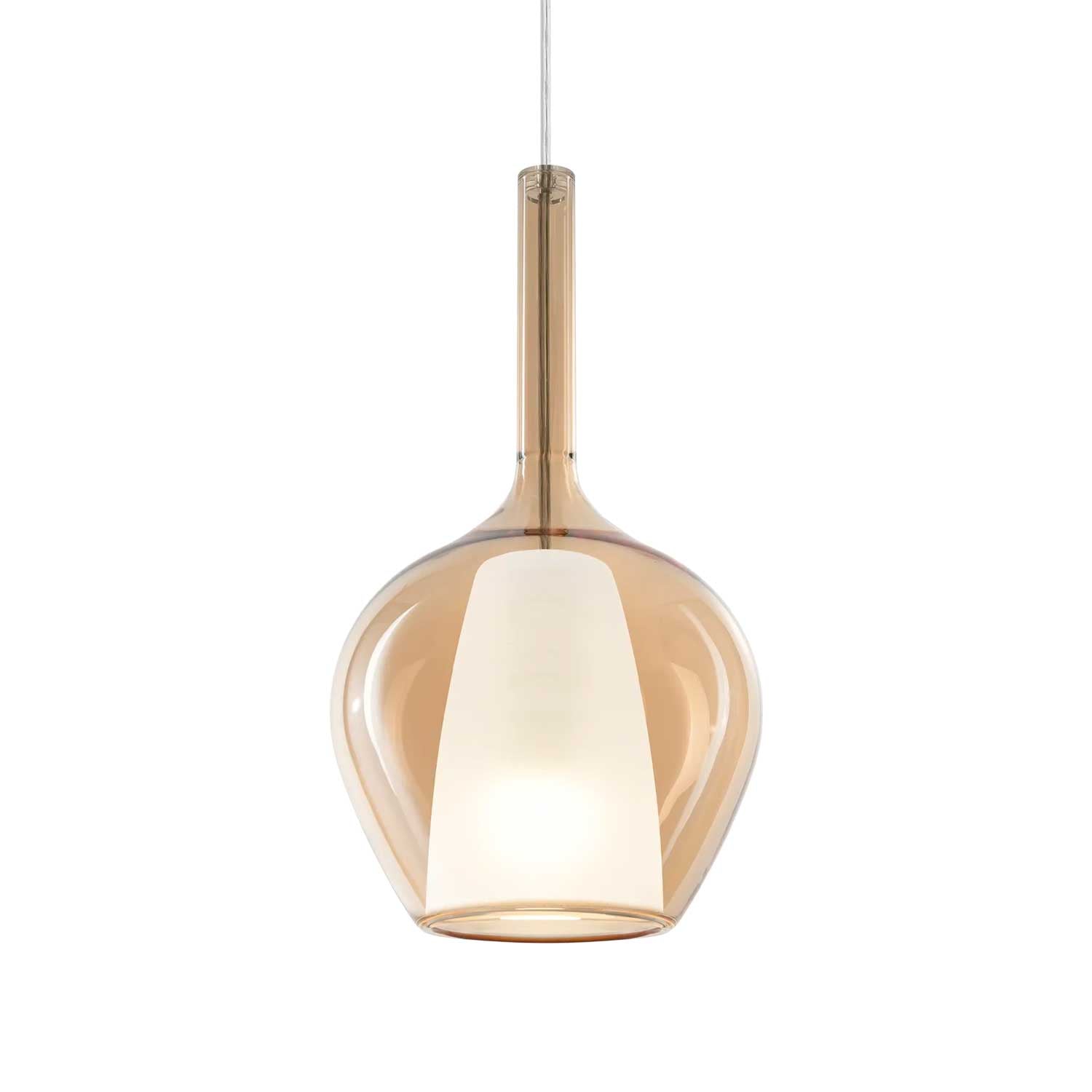 Kalique 1 - Suspension moderne en verre colorée design