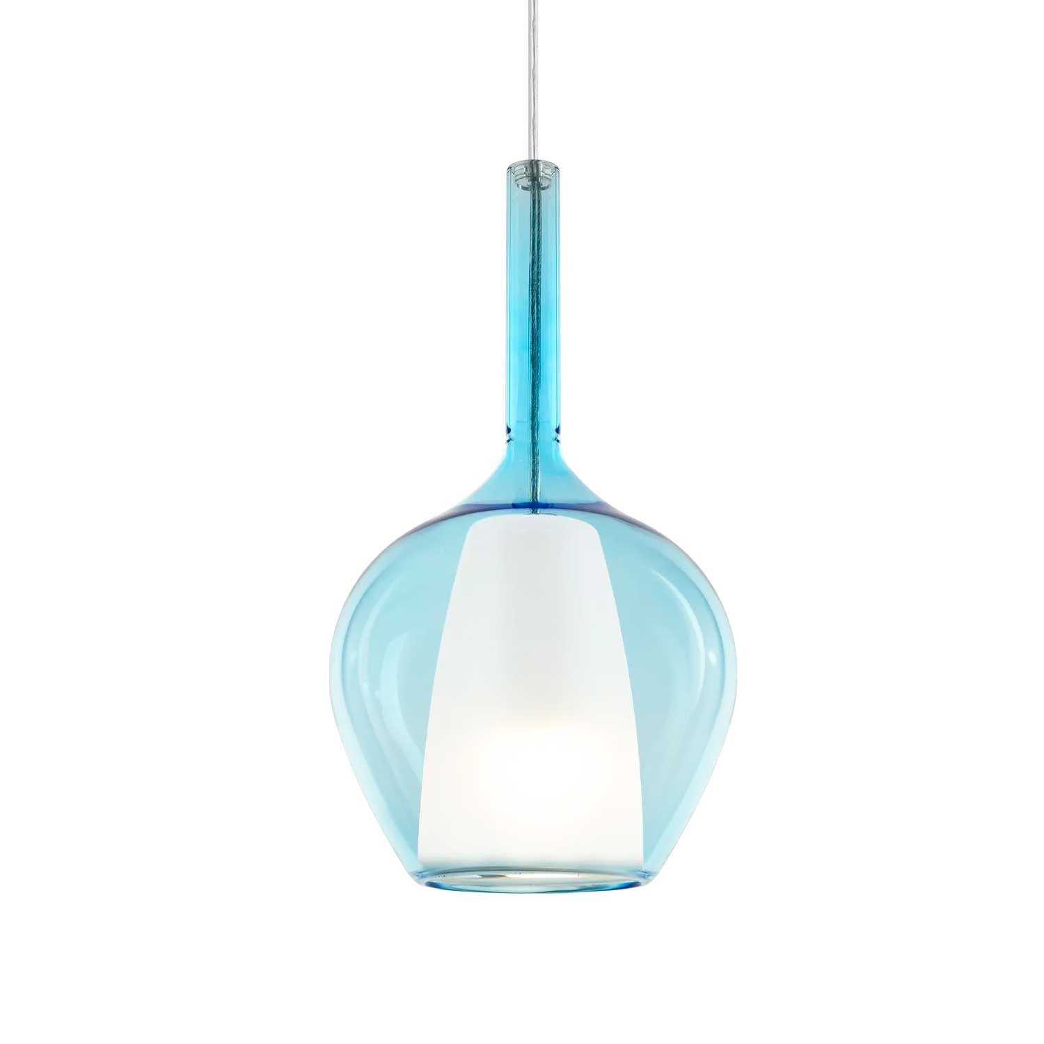 Kalique 1 - Suspension moderne en verre colorée design