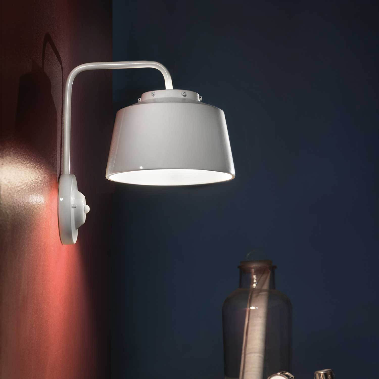 50's - Applique murale retro pour salle à manger en acier