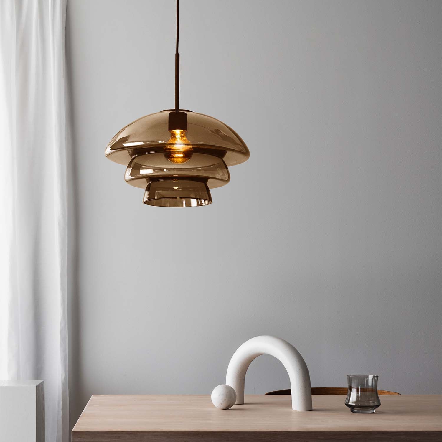 Hadeland Glassverk ARCHIVE 4006 blown glass pendant light