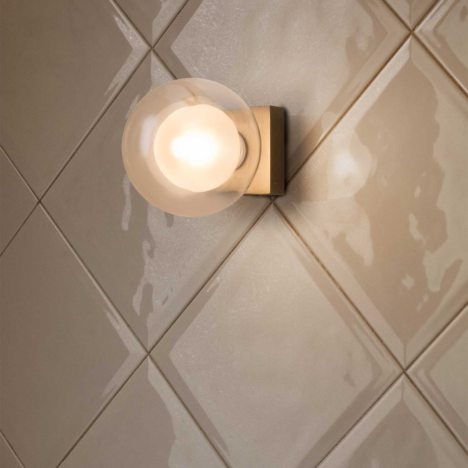 Perla - Applique murale bronze pour salle de bain élégante