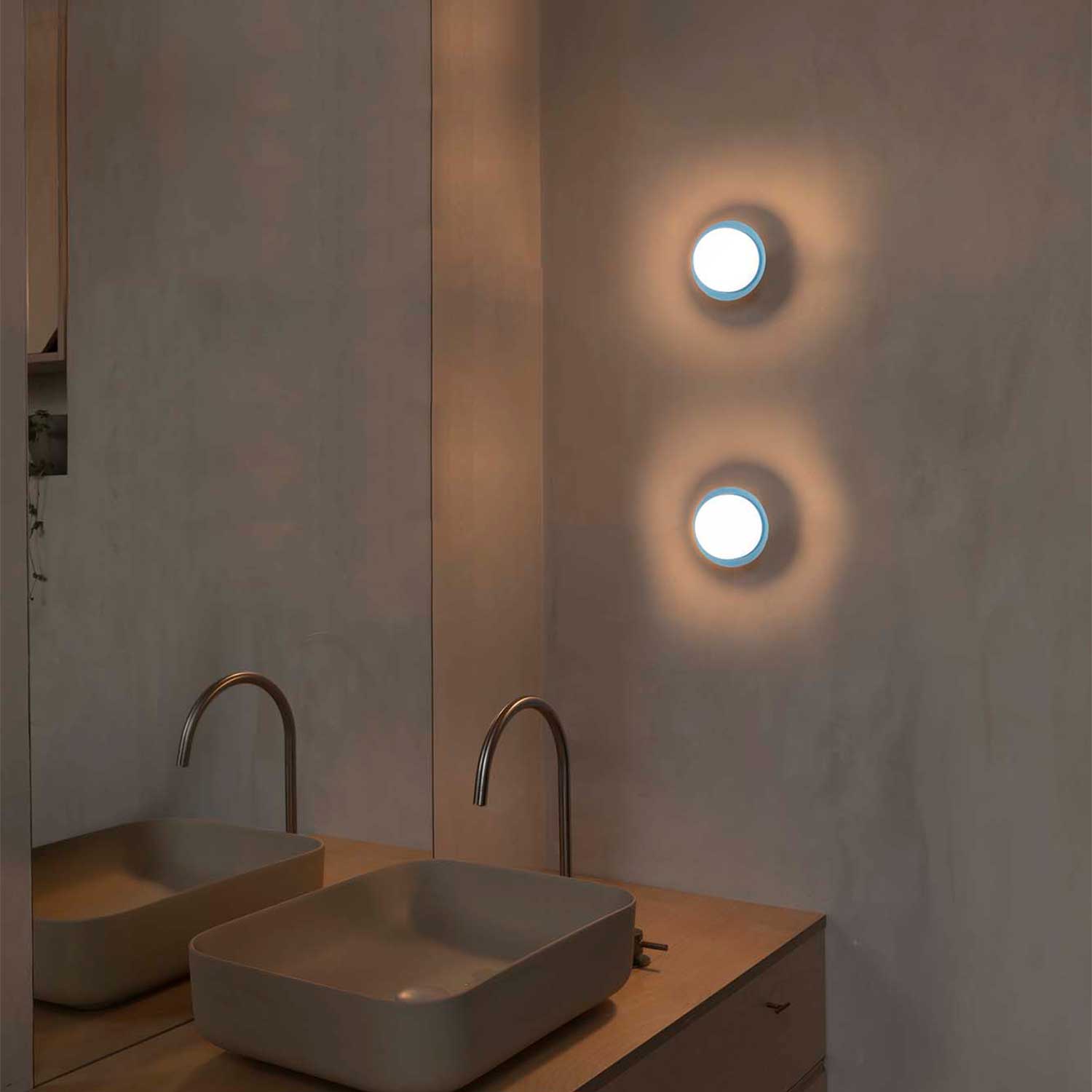 May - Applique murale led ronde pour salle de bain moderne