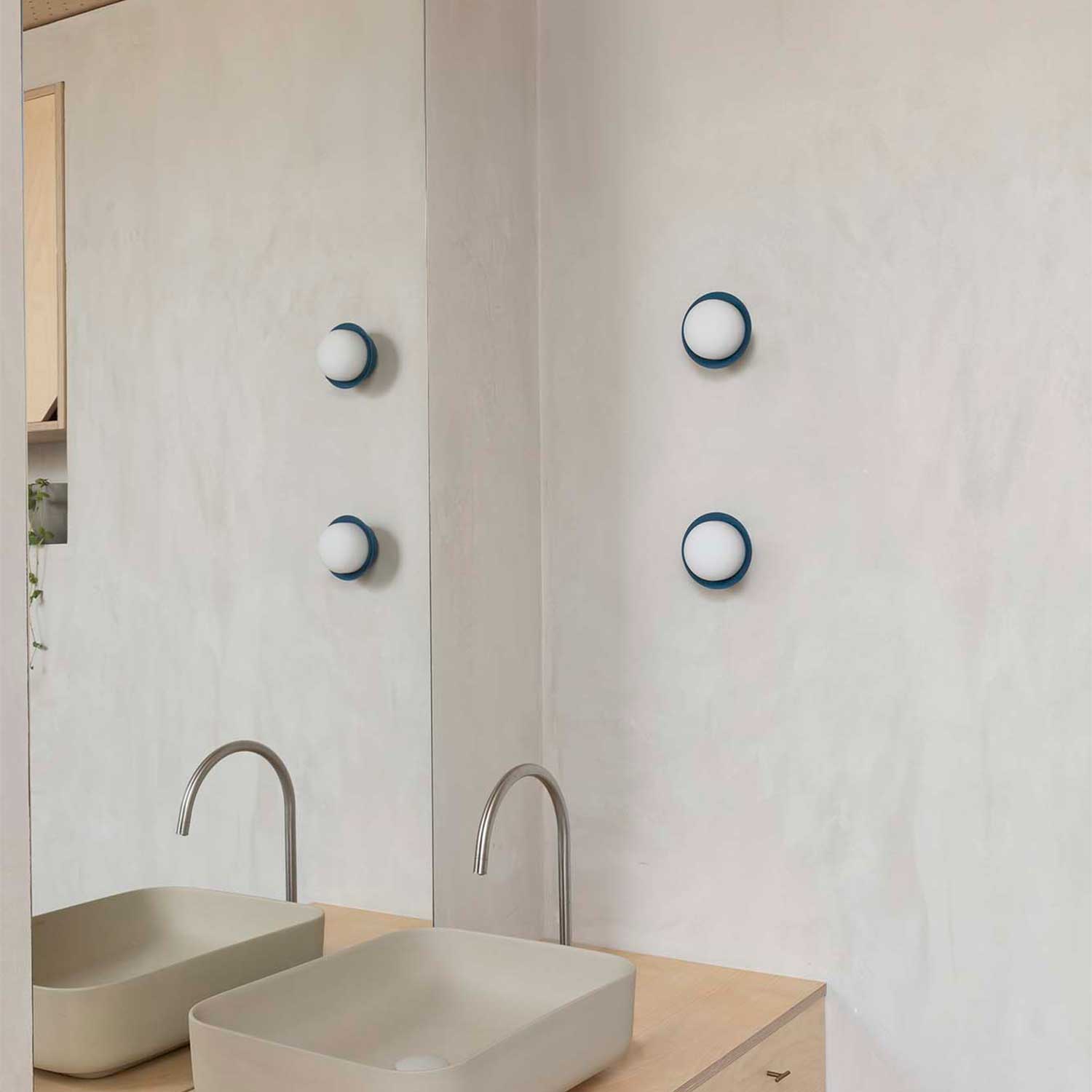 May - Applique murale led ronde pour salle de bain moderne