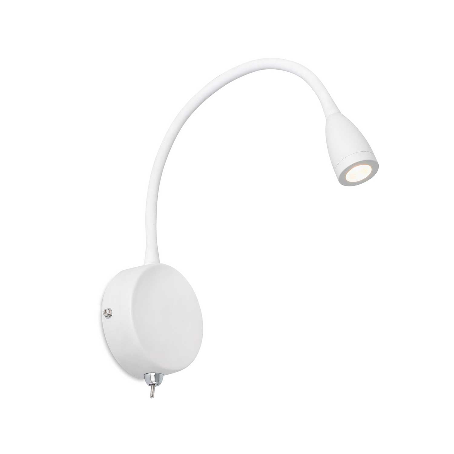 Loke - Aplique de pared lector led orientable para dormitorio