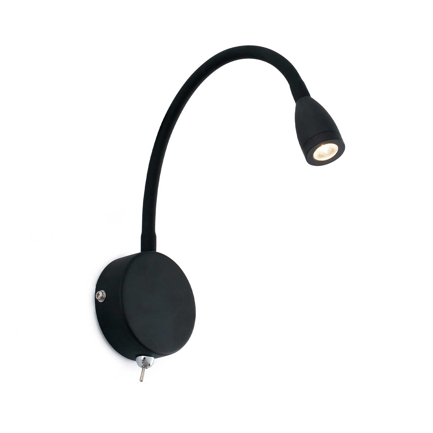 Loke - Aplique de pared lector led orientable para dormitorio