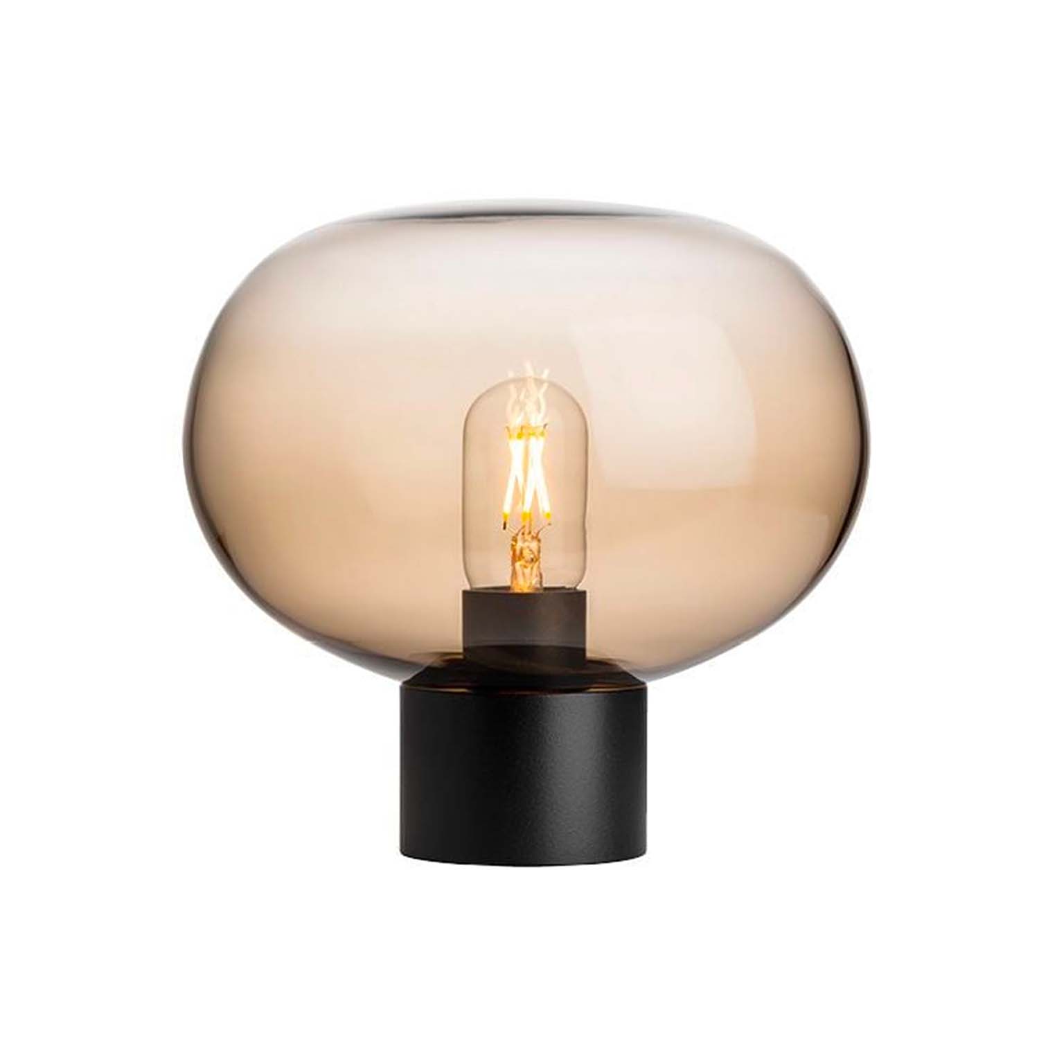 ARCHIVE 4169 - Lampe de table en verre soufflé artisanale