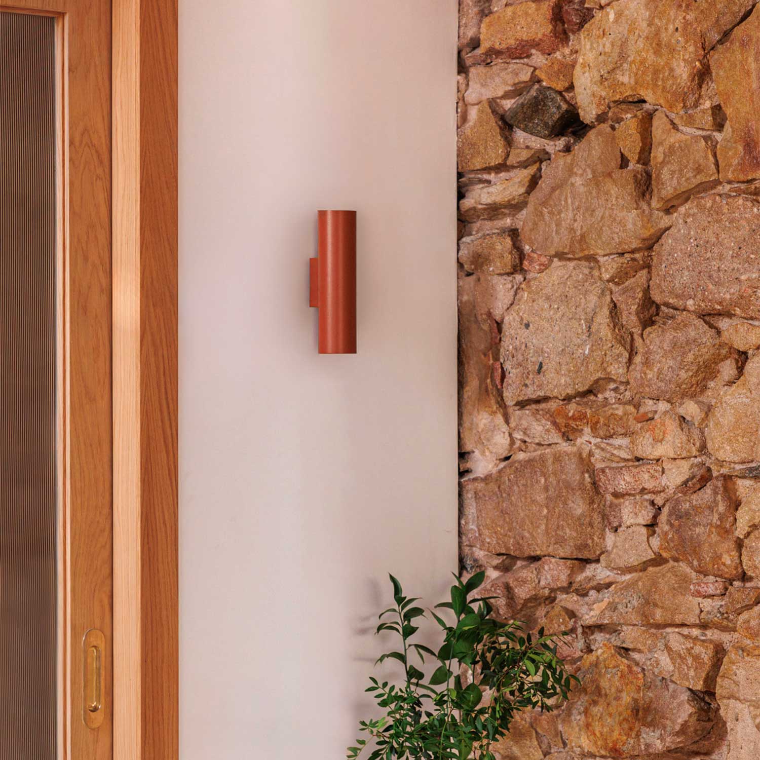 Stan - Applique murale terracotta pour salon design