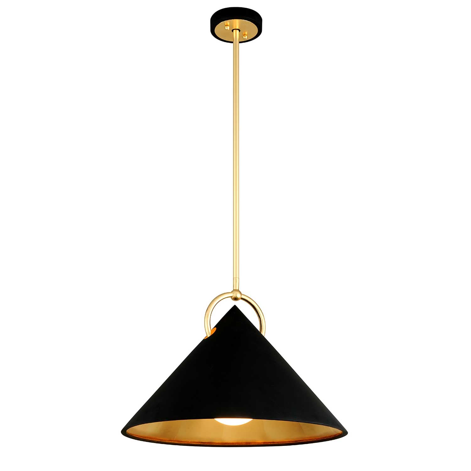 Charm - Vintage black and gold chandelier for kitchen