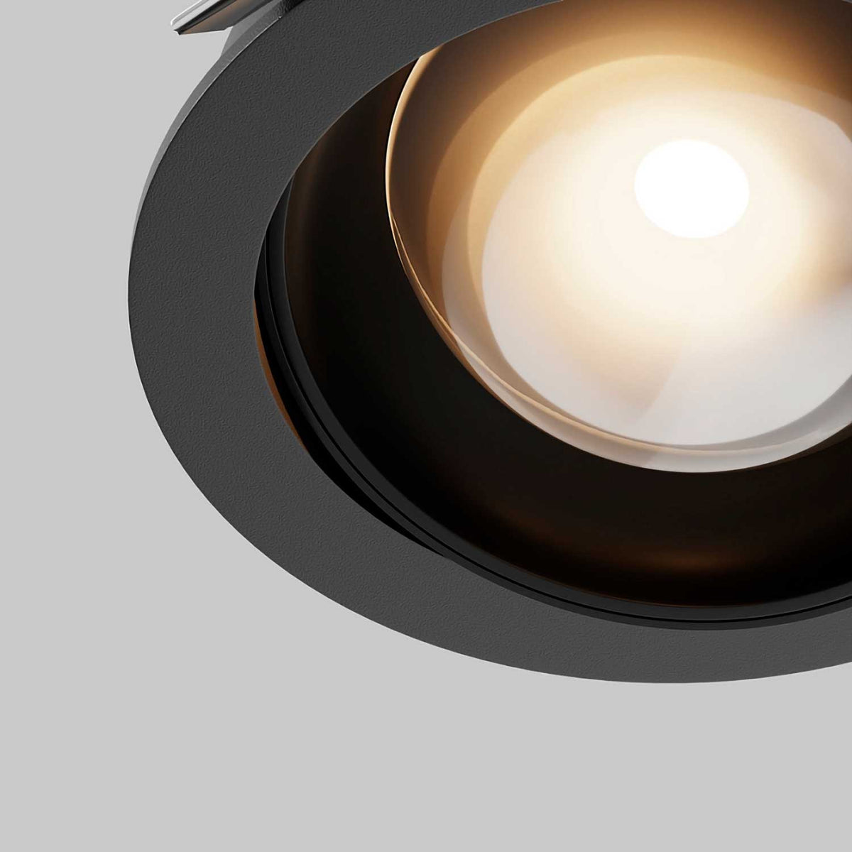 Lens - Spot LED encastré orientable en aluminium