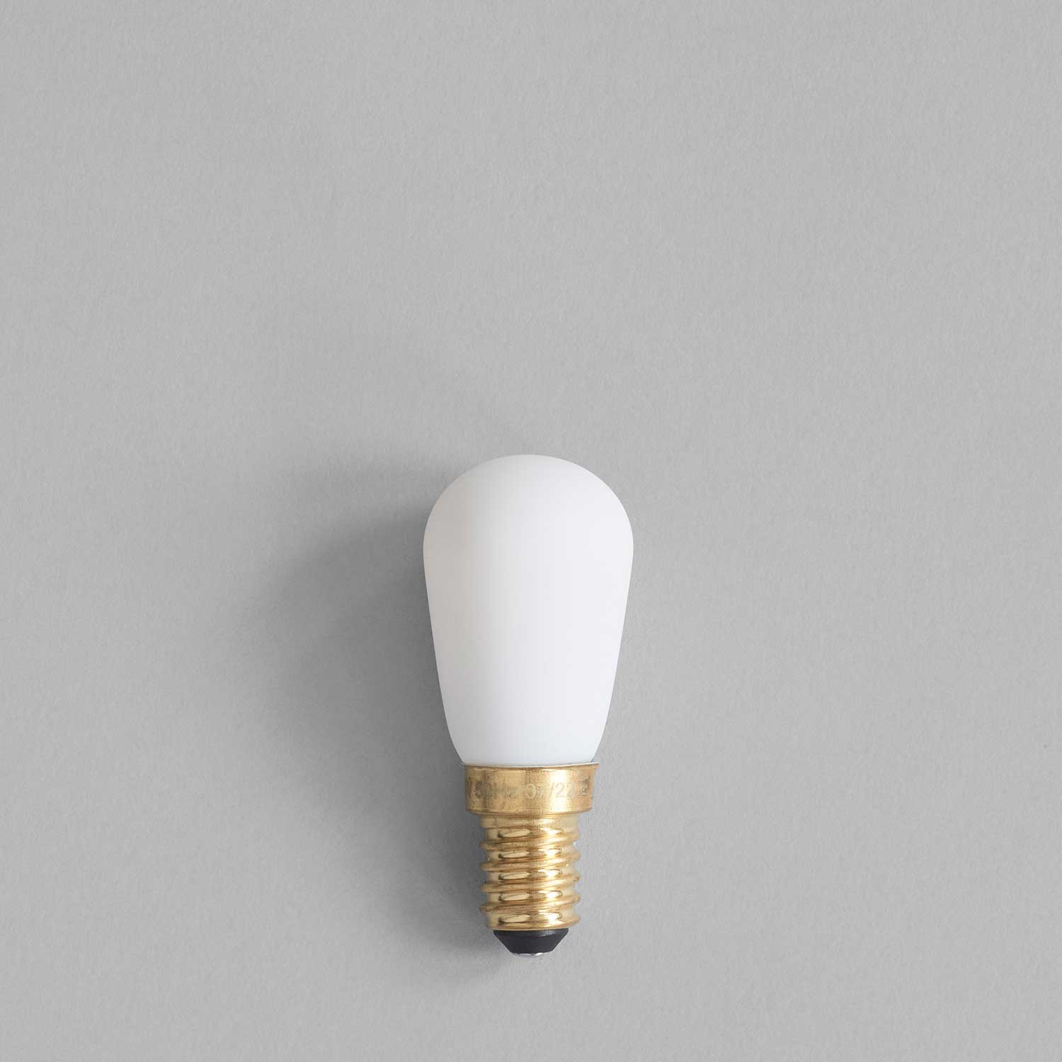 Pigmy - Ampoule E14 en porcelaine blanche mat
