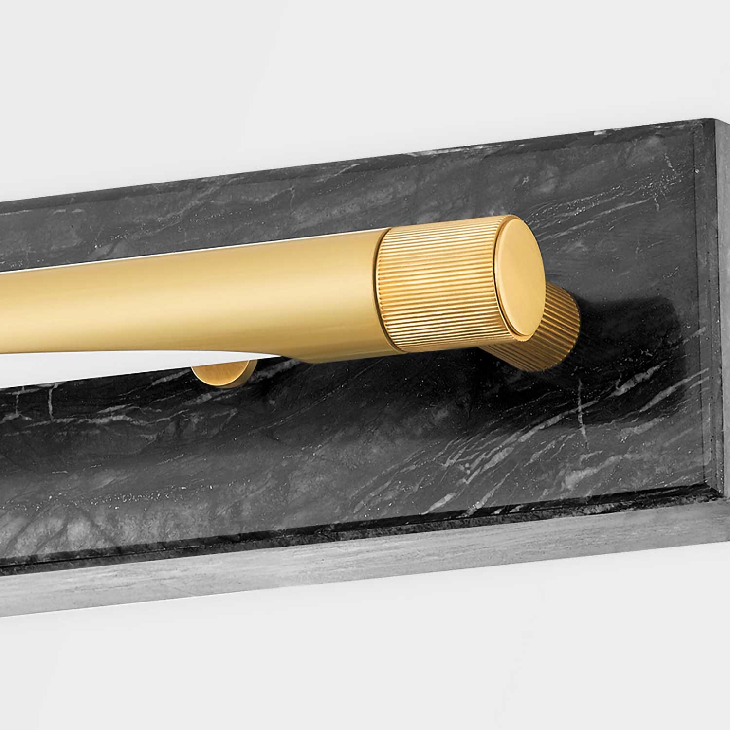 Hayden - Elegant design gold and black marble wall light