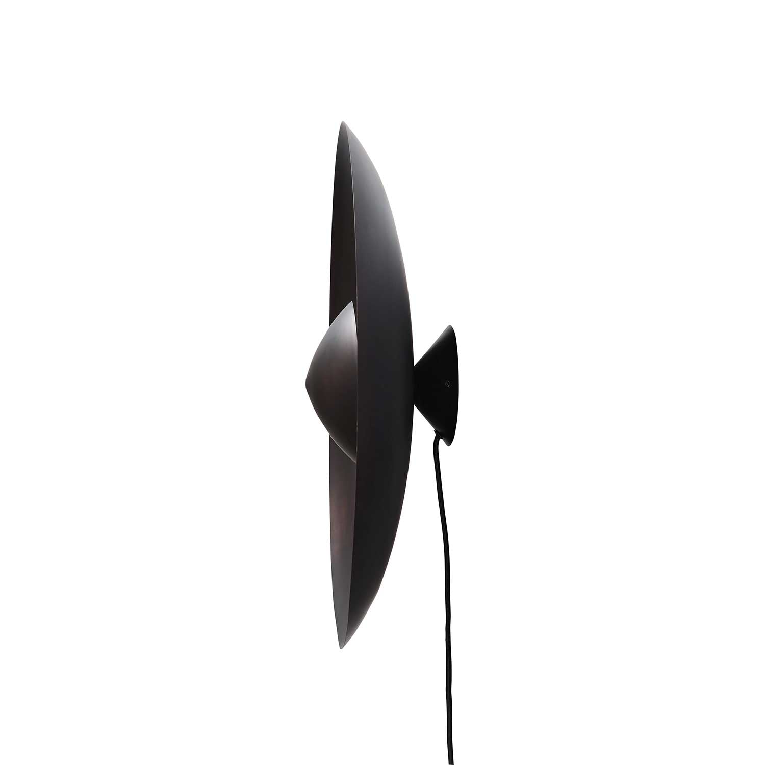 Dusk - Wall sconce in burnished steel for contemporary living room