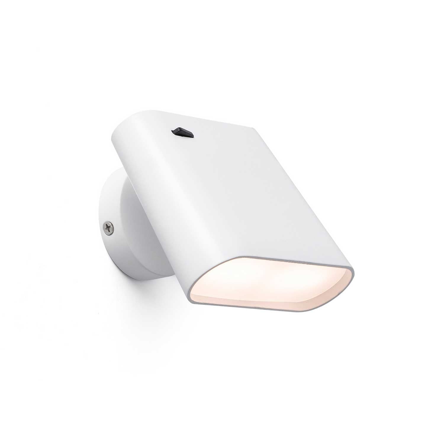 Aurea - Aplique de pared blanca led estilo proyector