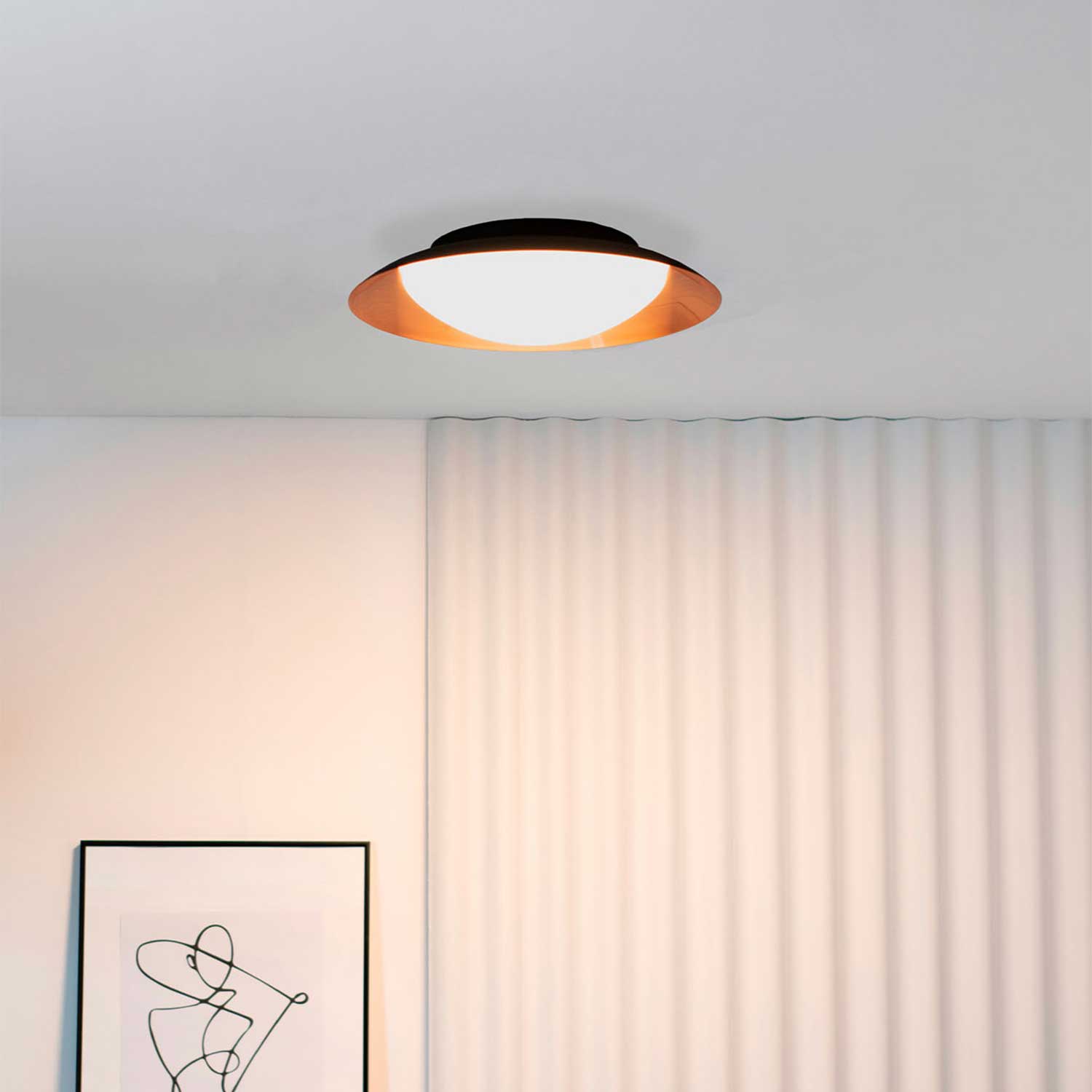 Lateral - Aplique de pared LED redondo para comedor diseño