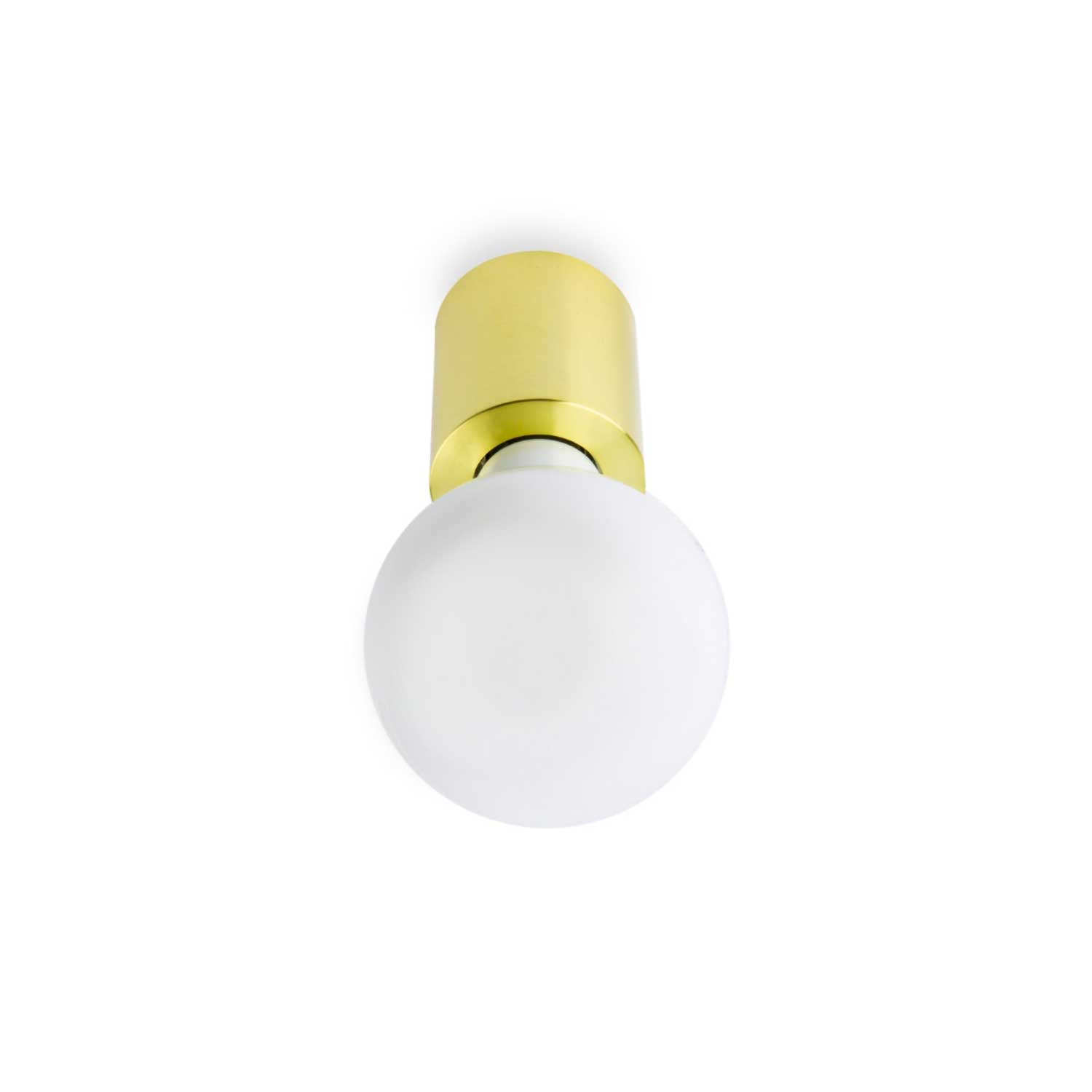 Ten - Plafonnier ampoule en acier vieilli pour salon vintage
