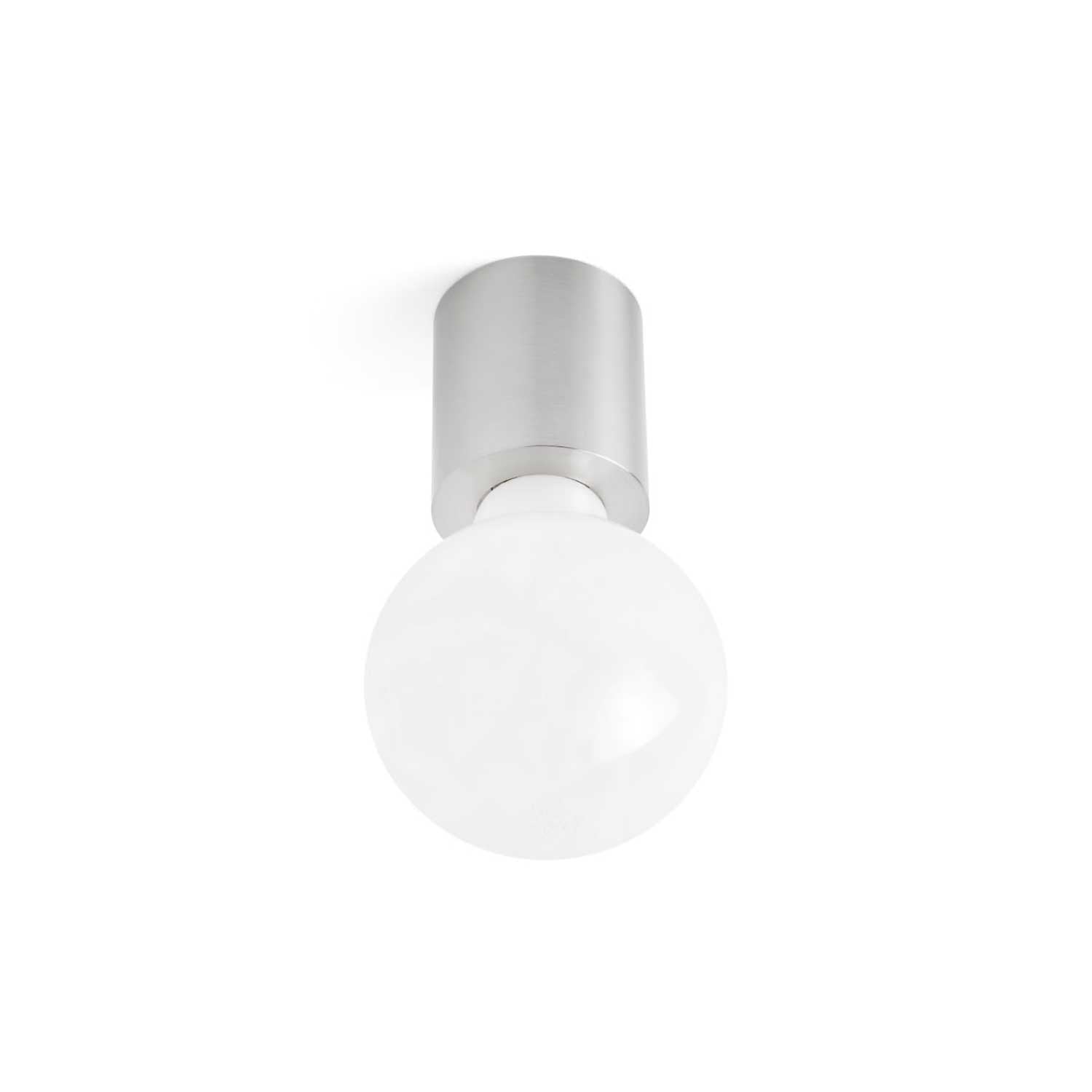Ten - Plafonnier ampoule en acier vieilli pour salon vintage