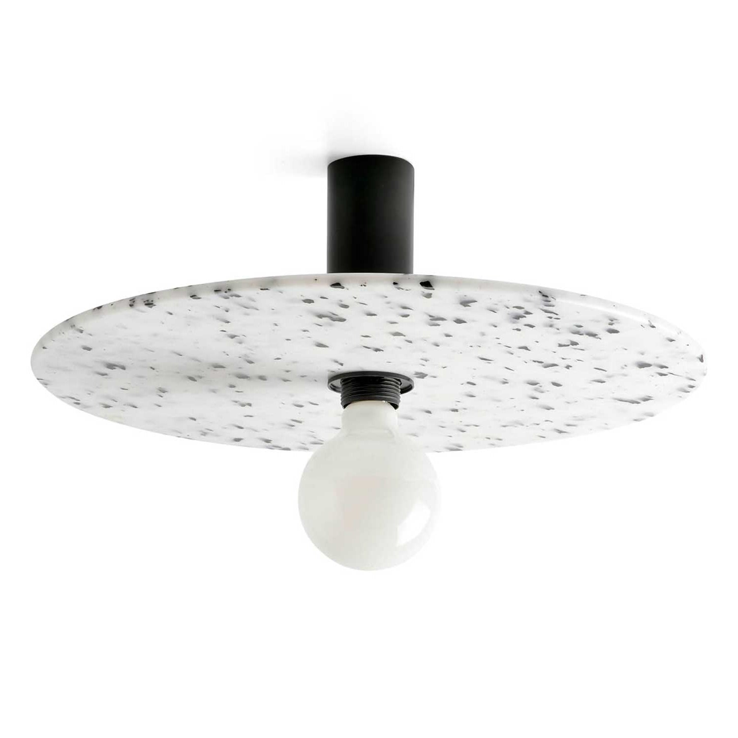 Confetti - Plafonnier terrazzo blanc design pour salon