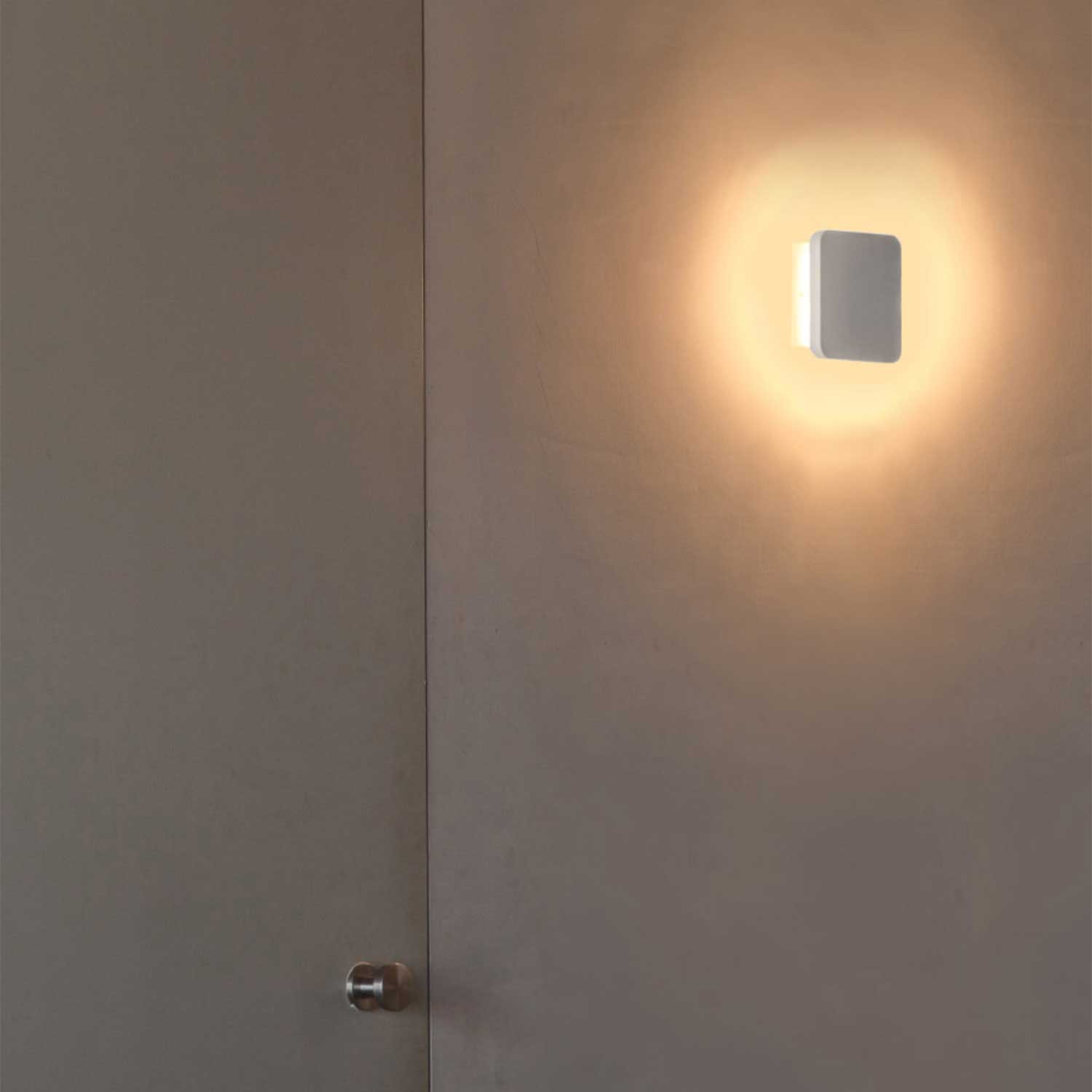 Elsa - Aplique de pared blanco de yeso led diseño para salón