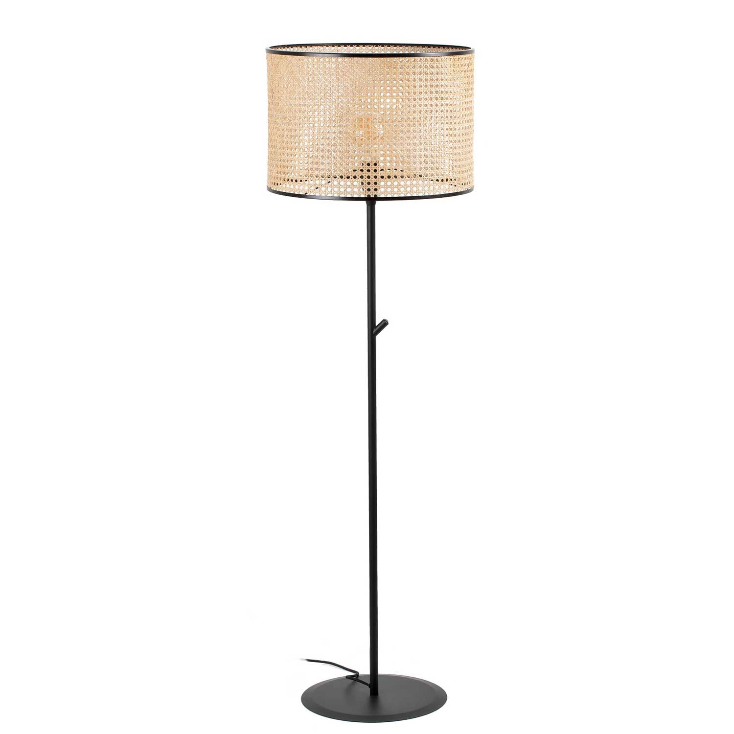 Mambo - Lampadaire sur pied en rotin pour salon bohème