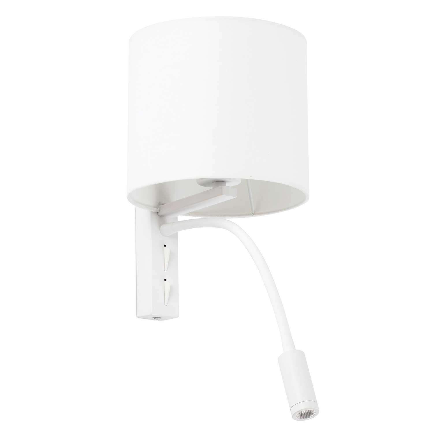 Tira - Applique murale blanche liseuse pour chambre moderne