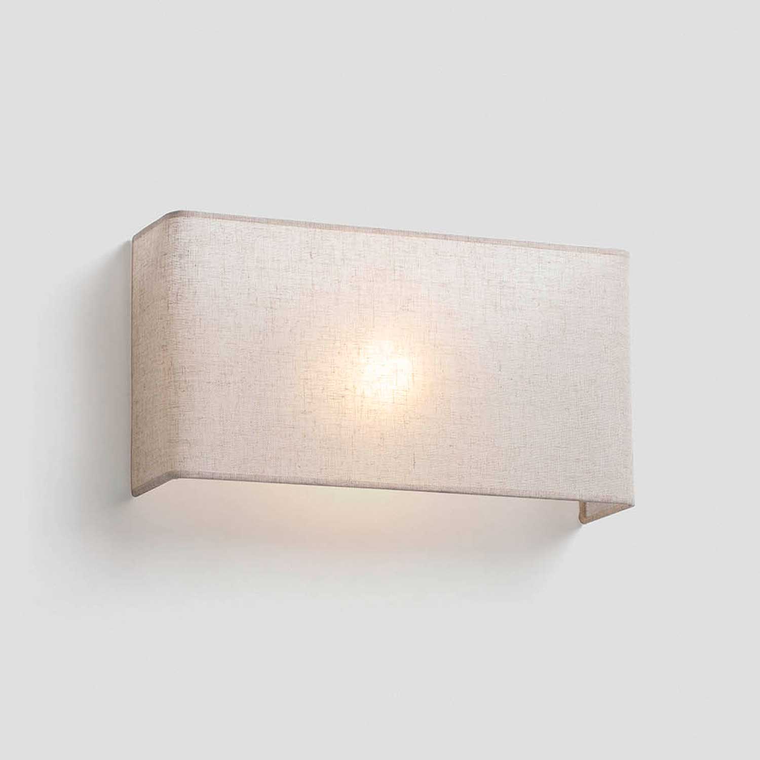 Otton - Exotic design jute fabric wall sconce