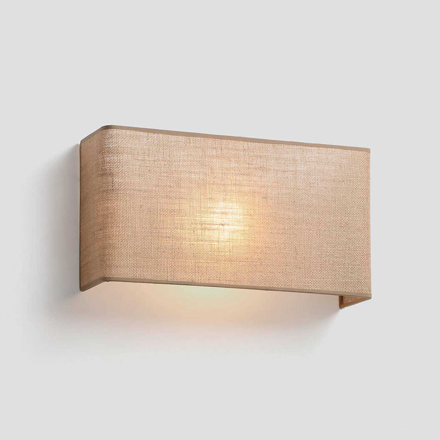 Otton - Exotic design jute fabric wall sconce