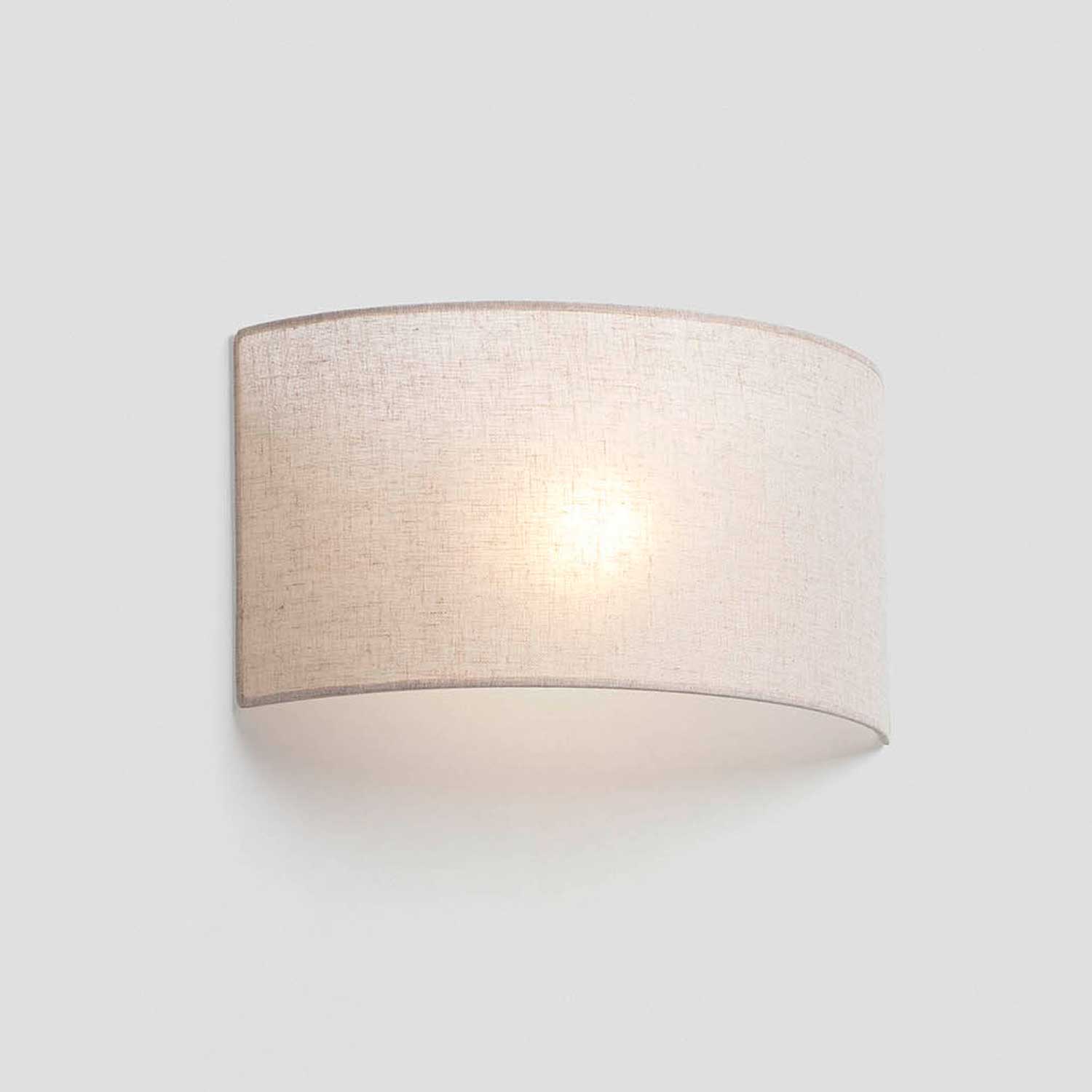 Otton - Aplique de pared para salón zen en tela de yute