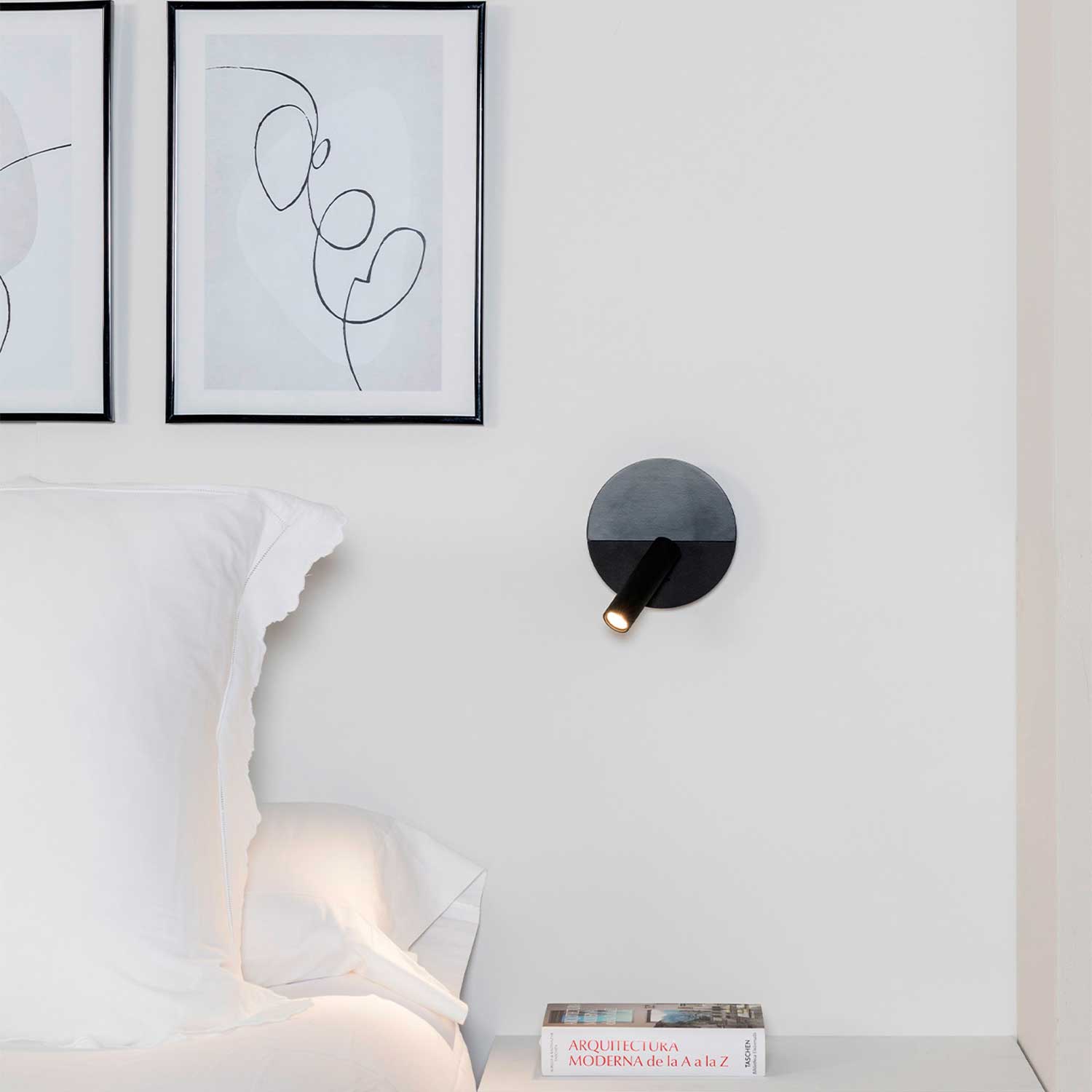 Duas - Applique murale liseuse moderne avec port USB