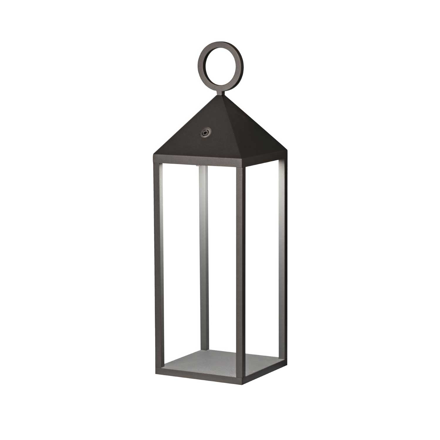 Argus - Lampe portable led en alu gris foncé pour extérieur moderne