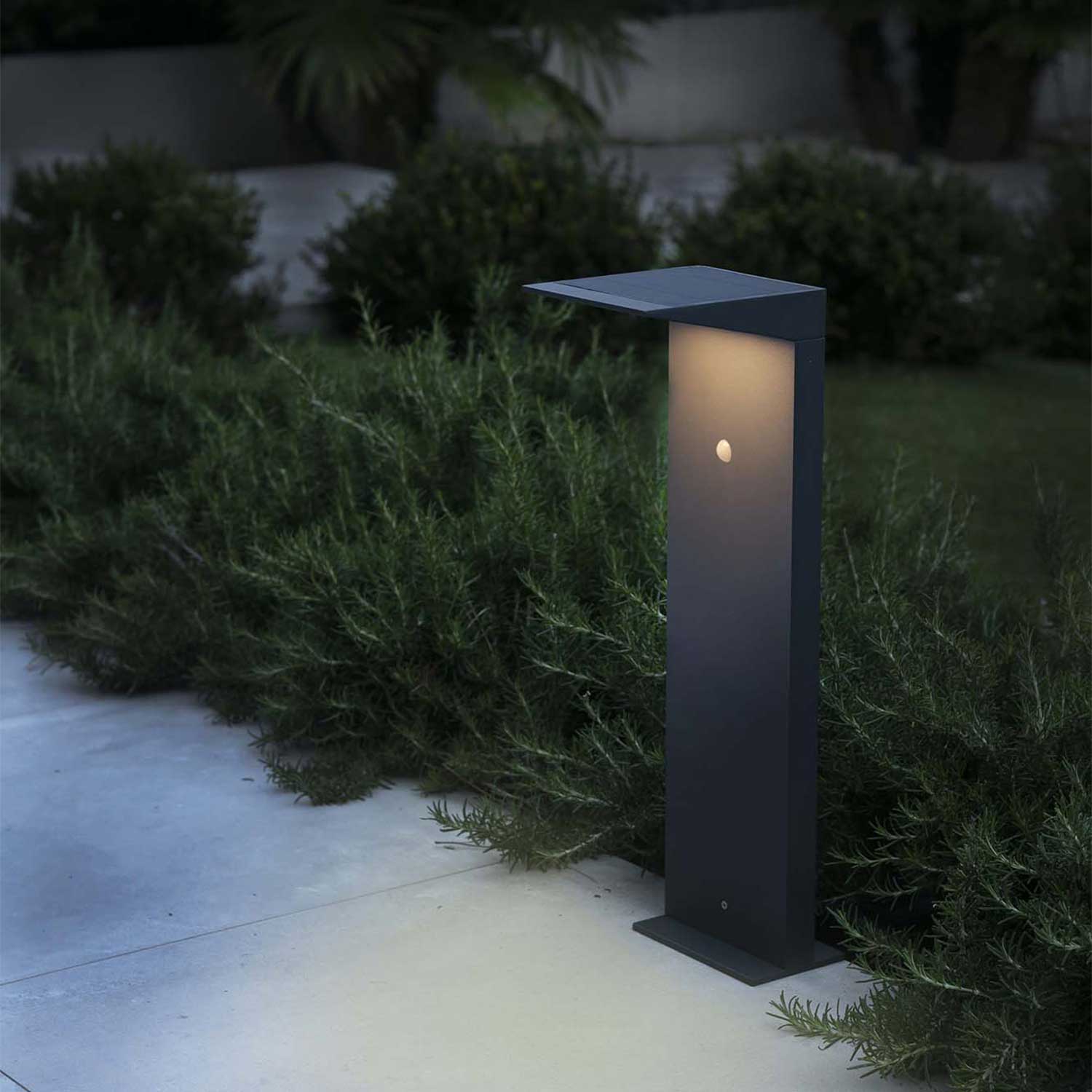 Soleil - Borne led solaire à détecteur de mouvement