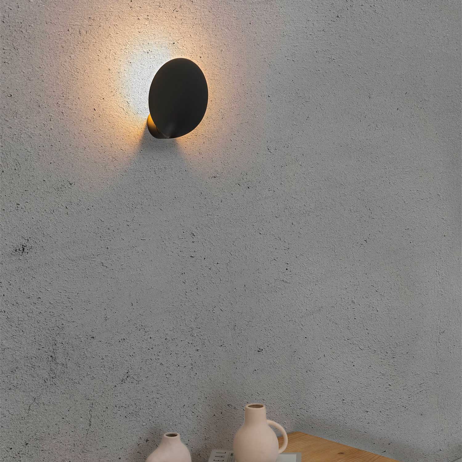 Lotus - Applique murale led extérieur design minimaliste